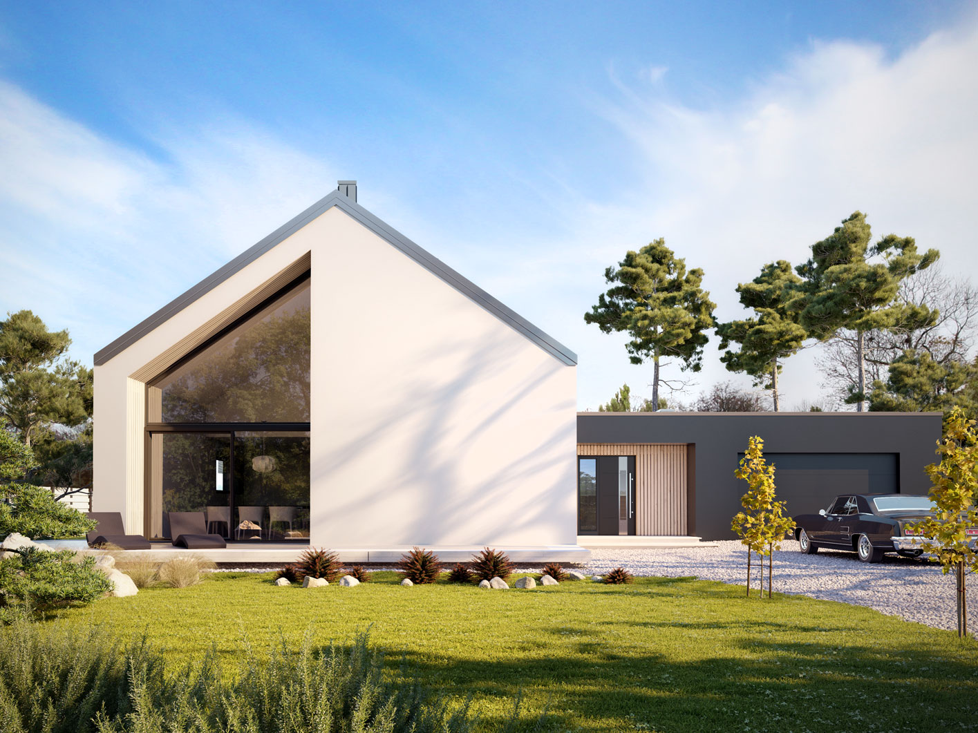 Проект одноэтажного дома из газобетона Alani 3 — фото 1