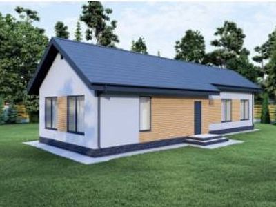Проект компактного дома 85 м² с 2 спальнями для узкого участка - изображение 1