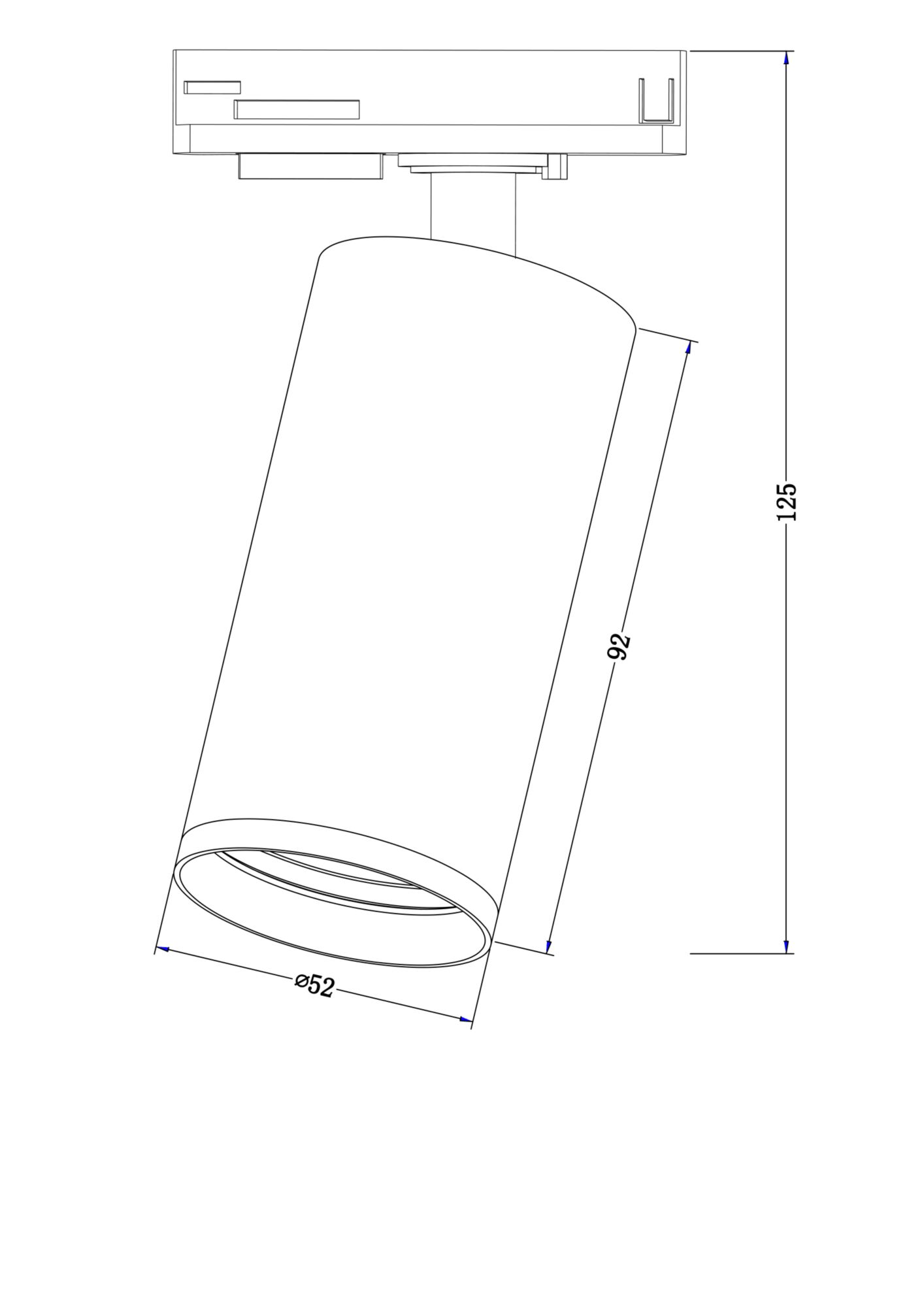 Трековый светильник Maytoni Focus S TR020-1-GU10-W