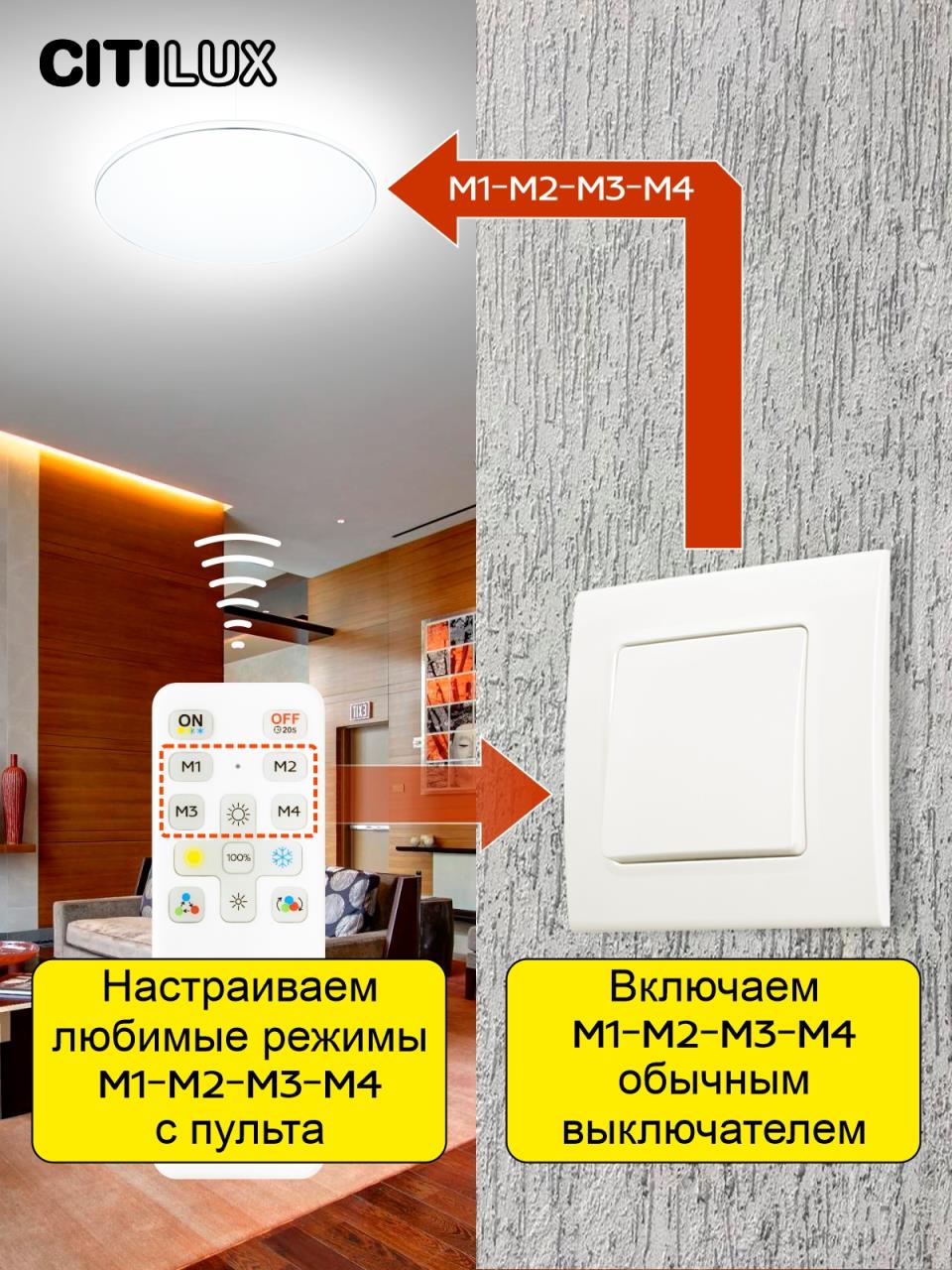 Потолочная люстра Citilux Симпла CL714K900G