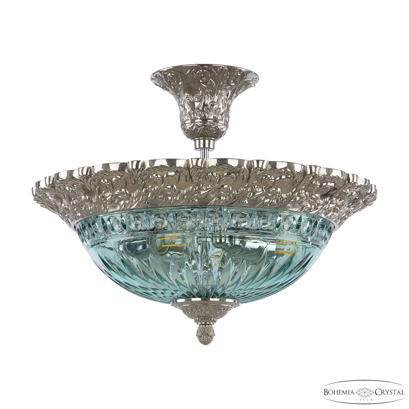 Потолочный светильник Bohemia Ivele Crystal 7091P/39/FL Ni Birusa/M-1G