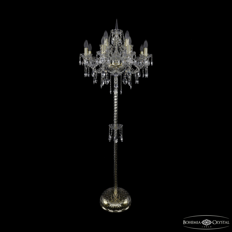 Торшер Bohemia Ivele Crystal 1415T2/8+4/200-165 G