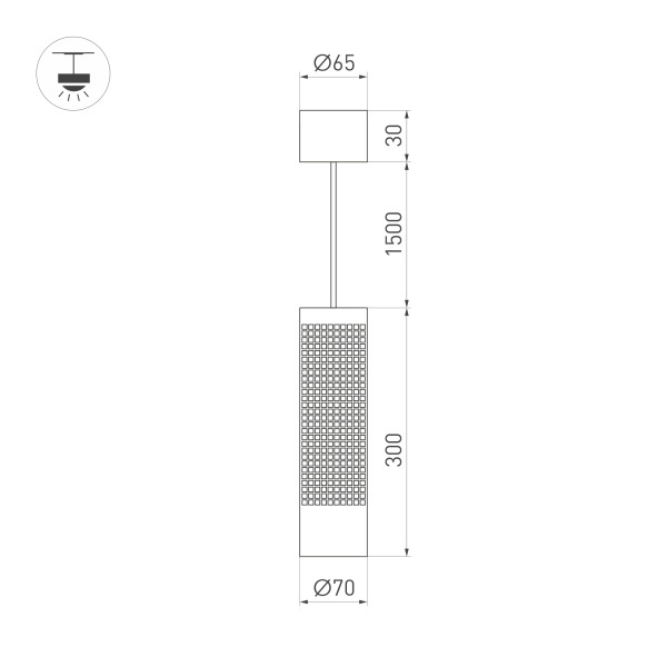 Подвесной светильник Arlight SP-Spicy-Hang-R70-13W Day4000 033666