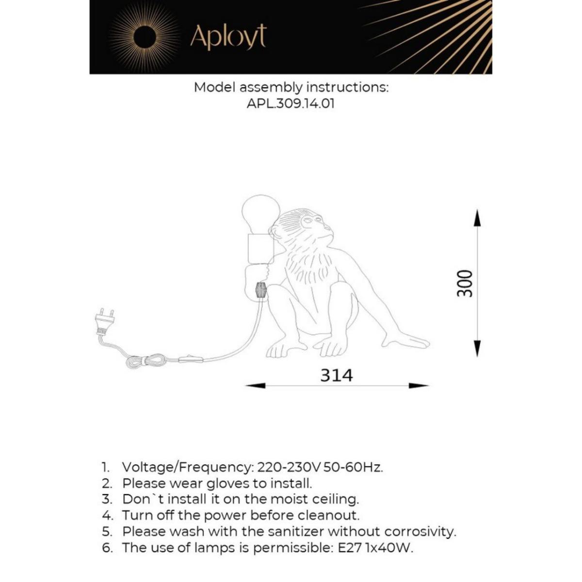 Настольная лампа Aployt Magali APL.309.14.01