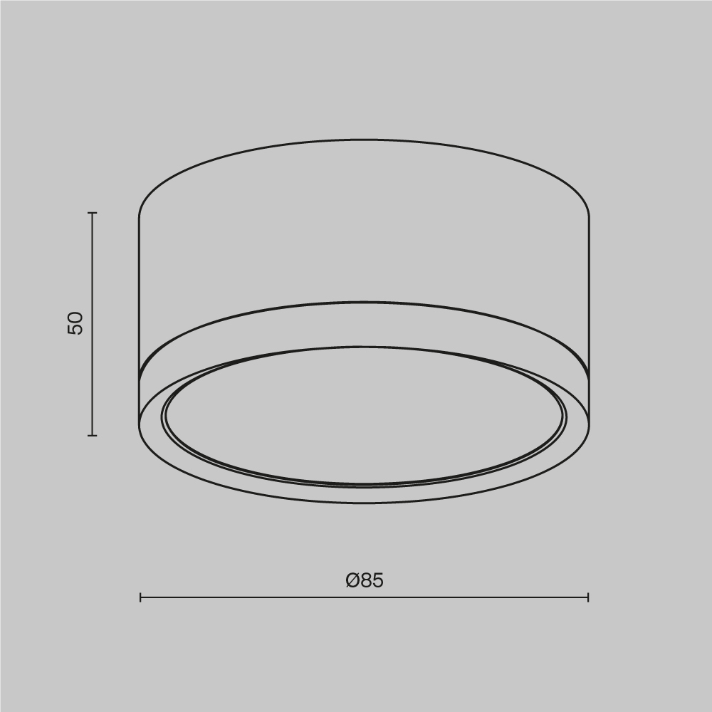 Потолочный светильник Maytoni Technical Hoop C086CL-GX53-SRD-W