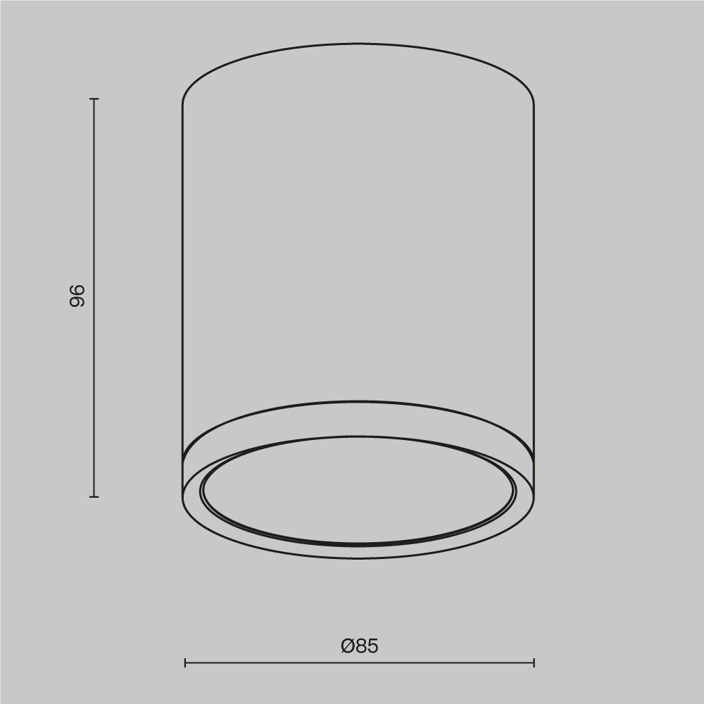Потолочный светильник Maytoni Technical Hoop C086CM-GX53-MRD-BW