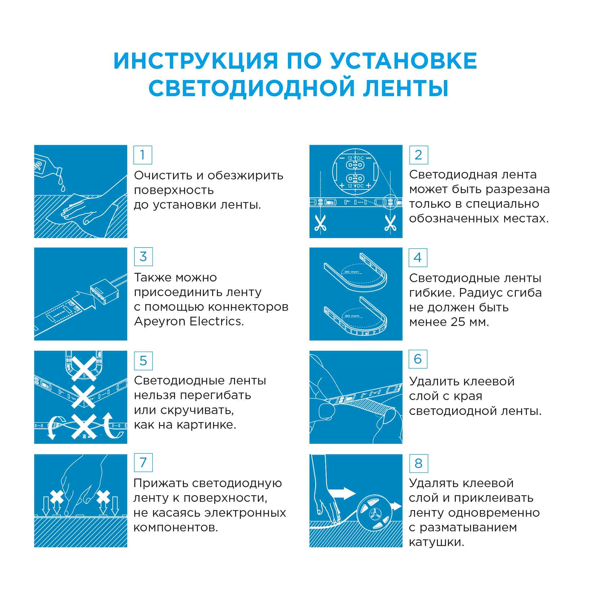 Светодиодная лента Apeyron 12В СТ 4,8Вт/м smd3528, 60д/м IP20 5м желтая 33BL