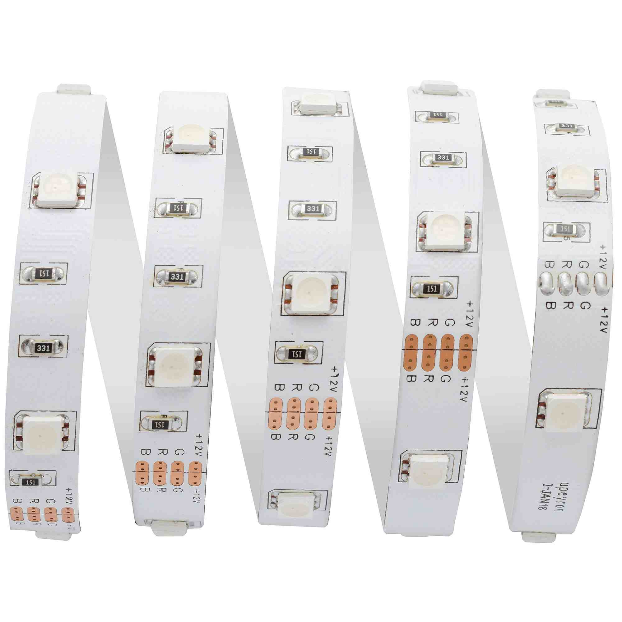 Светодиодная лента Apeyron 12В СТ 7,2Вт/м smd5050 30д/м IP20 5м RGB 38BL