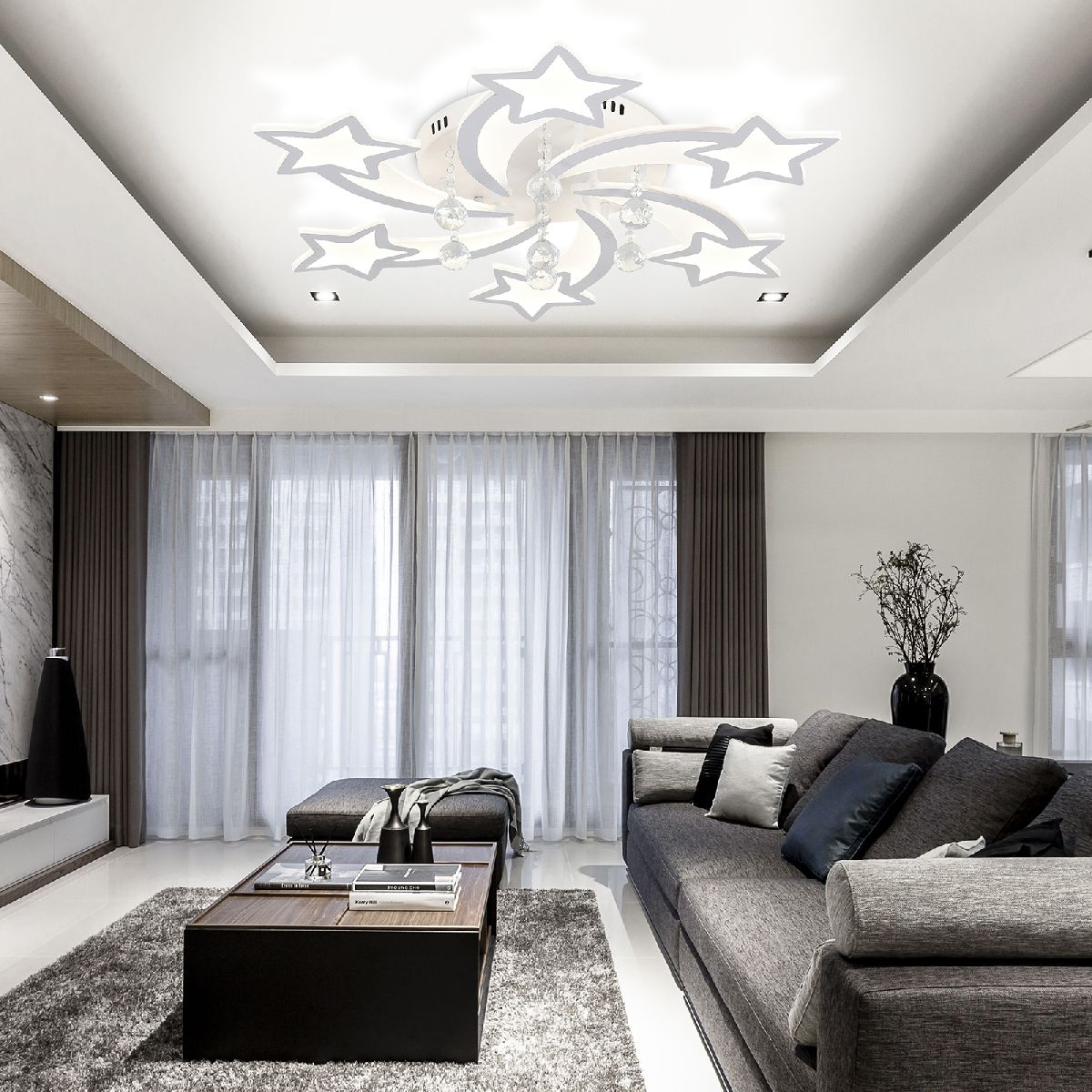 Потолочная светодиодная люстра Natali Kovaltseva Star LED LAMPS 81239