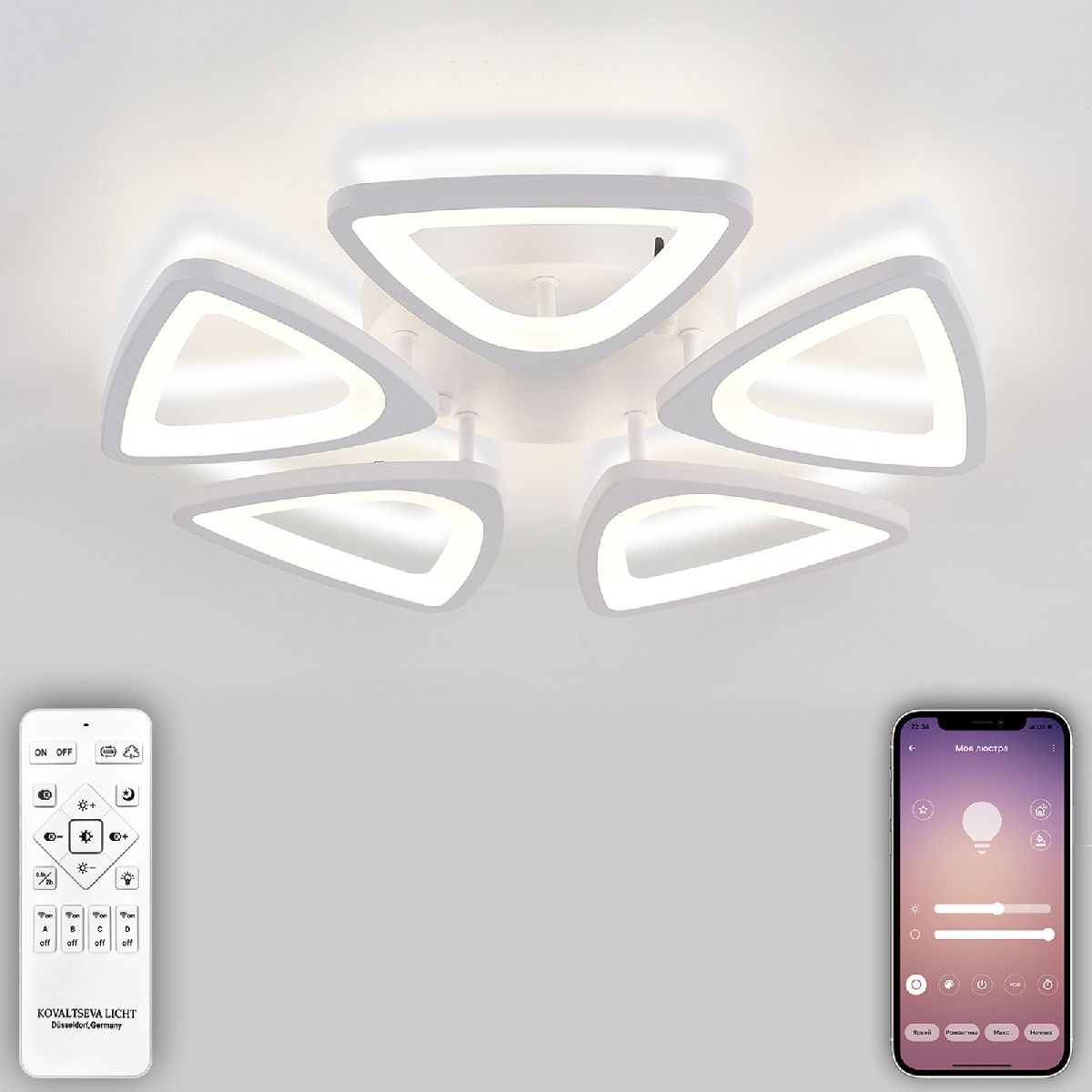 Потолочная светодиодная люстра Natali Kovaltseva Kirke LED LAMPS 81242