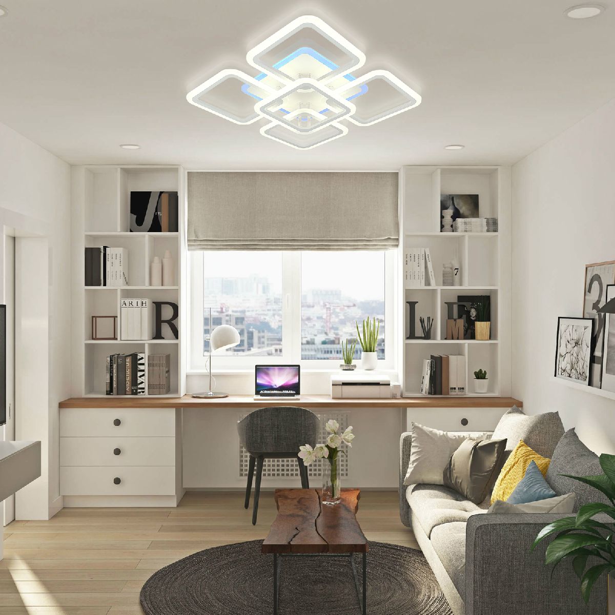 Потолочная светодиодная люстра Natali Kovaltseva Spektr LED LAMPS 81138