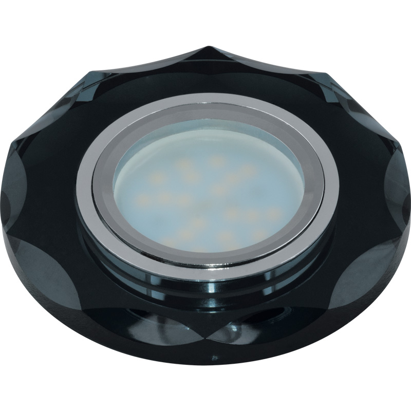 Встраиваемый светильник Fametto Peonia DLS-P105 GU5.3 CHROME/BLACK 09992