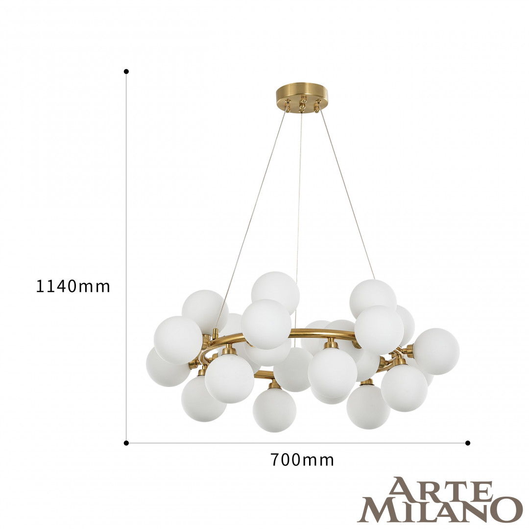 Подвесная люстра Arte Milano BA.55398.D700.G9.25 G