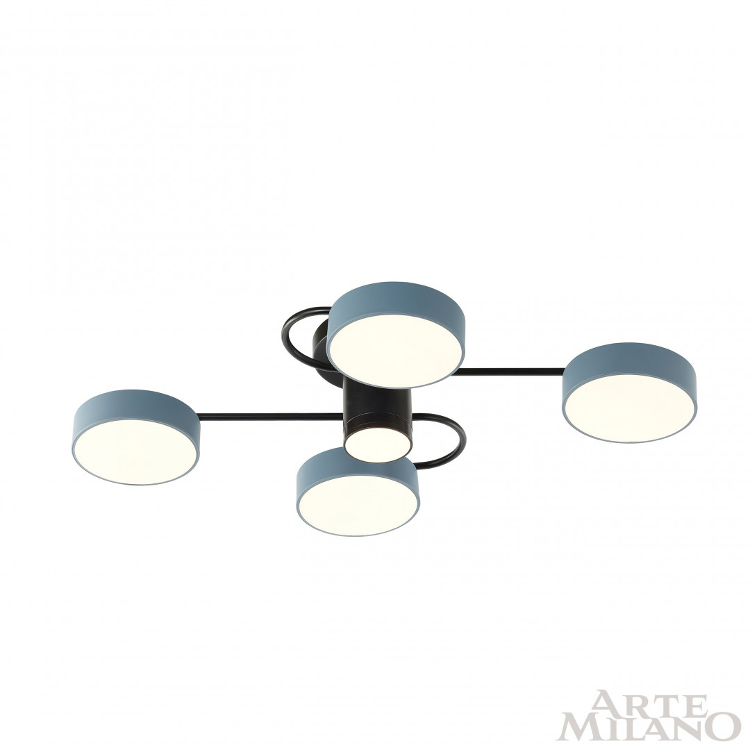Потолочная люстра Arte Milano Ferrara 253039/4+1 Bk/Gr