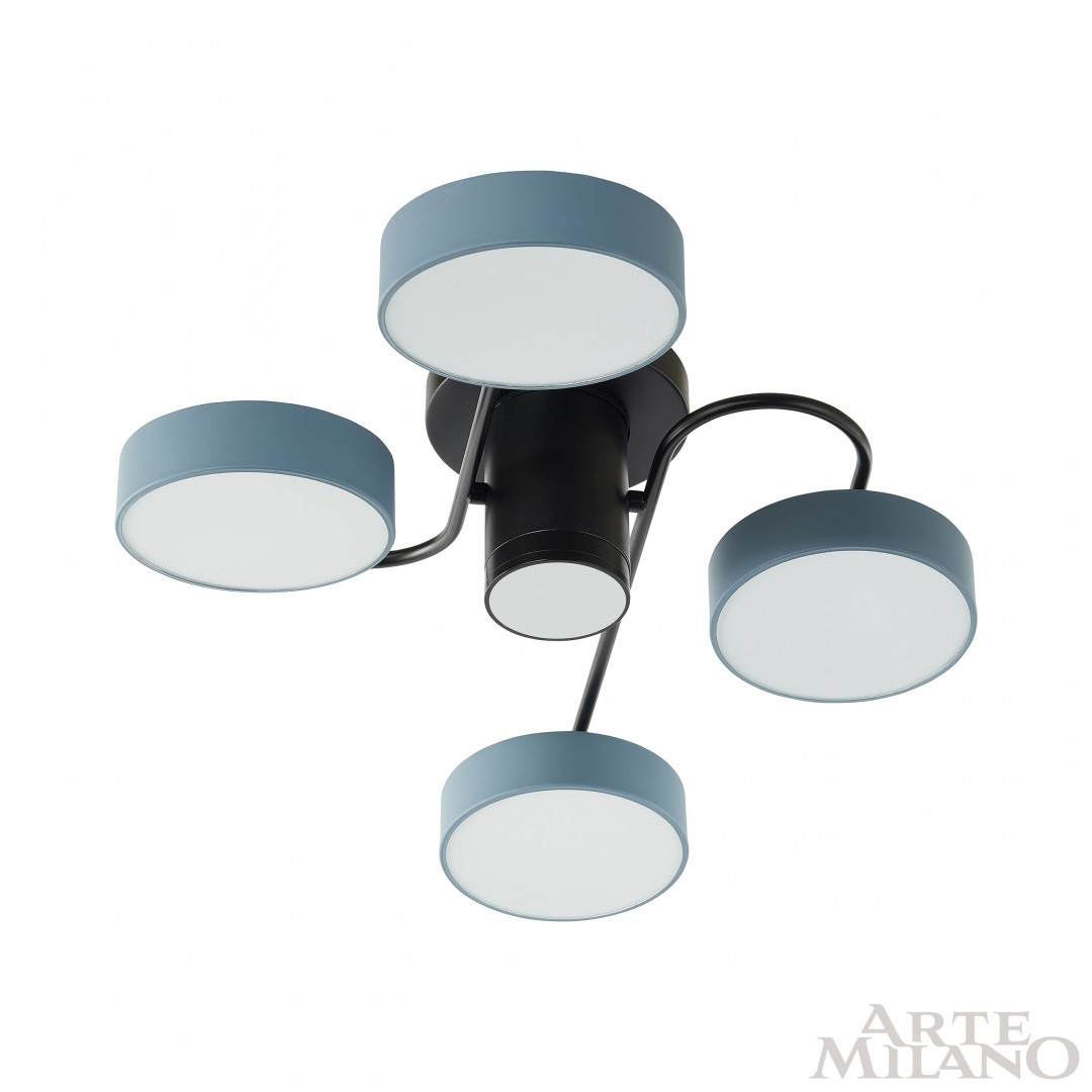 Потолочная люстра Arte Milano Ferrara 253039/4+1 Bk/Gr