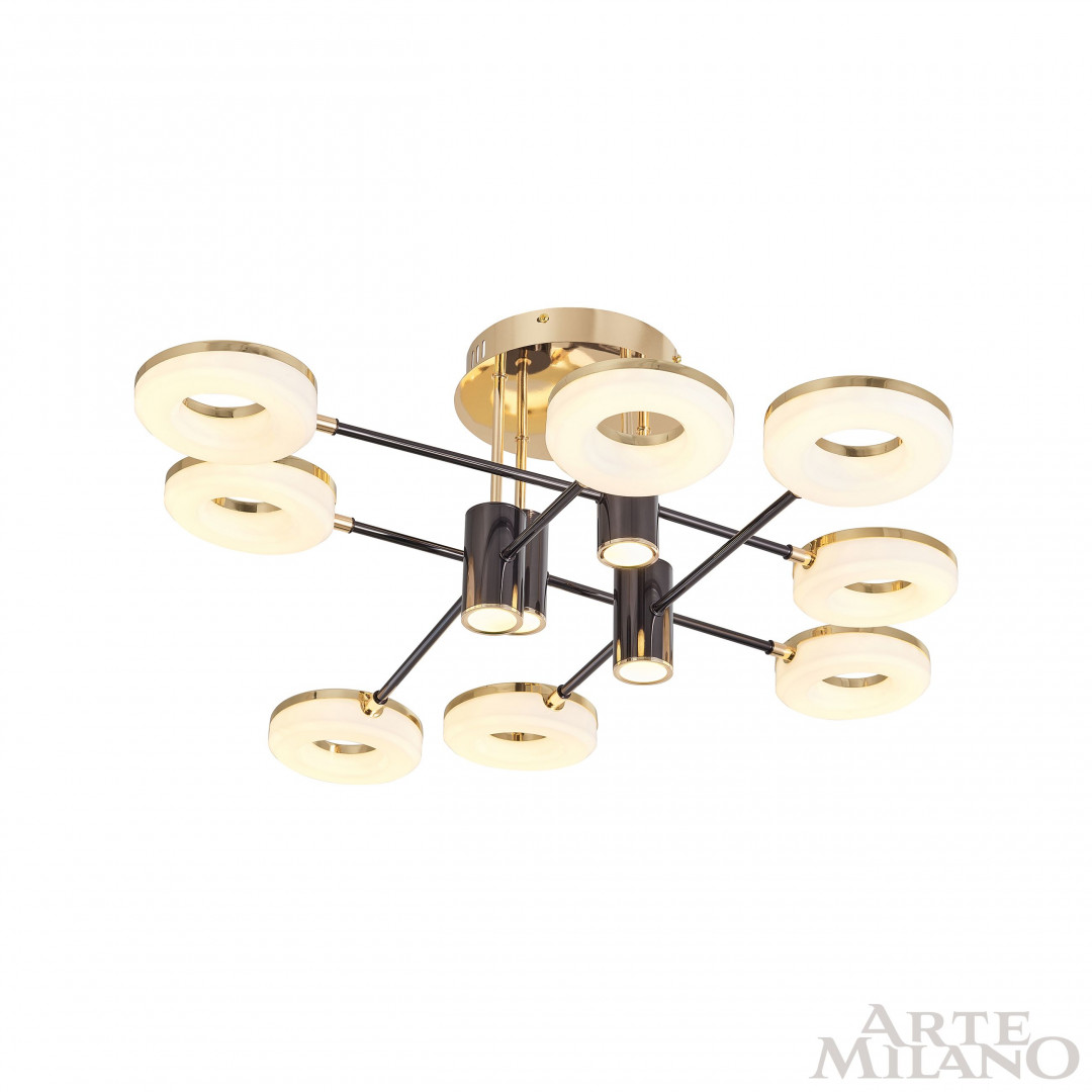 Потолочная люстра Arte Milano 271399/8 BK/GD