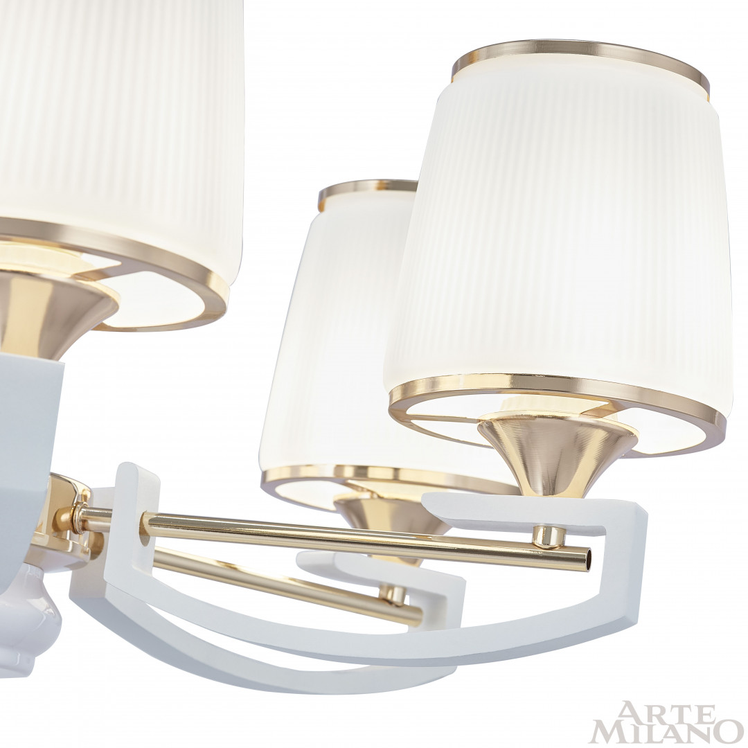 Подвесная люстра Arte Milano Florentia-2457 302457/5 Wh/Gd