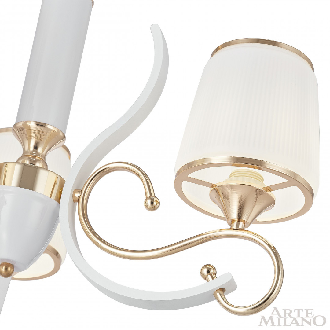 Подвесная люстра Arte Milano Florentia-3857 303857/3 Wh/Gd