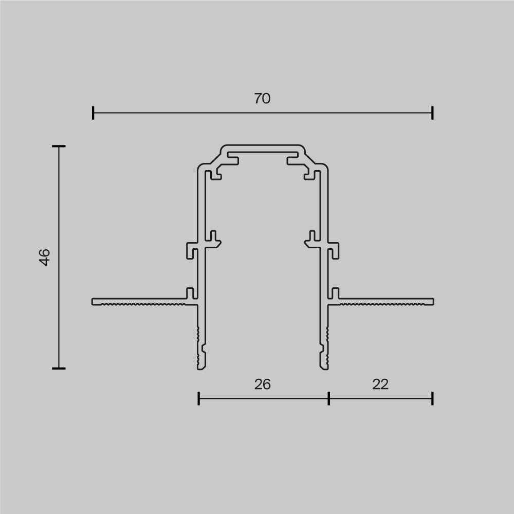 Шинопровод Maytoni Magnetic track system Exility TRX034-423.12B