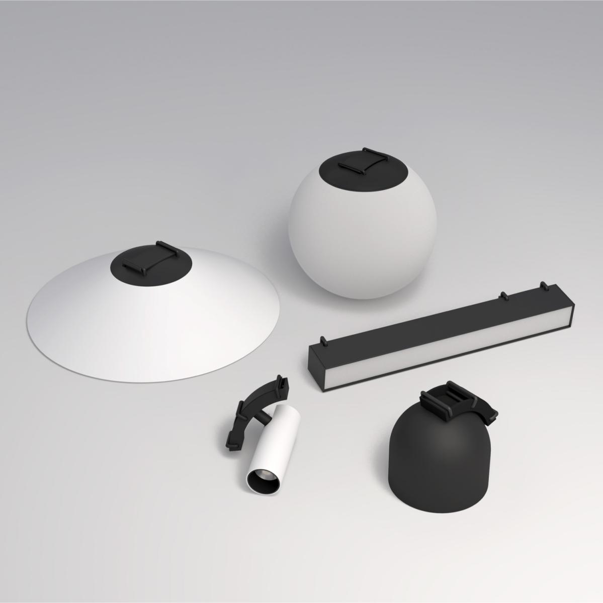 Трековый однофазный светильник Denkirs Belty spot DK5546-BW+BK