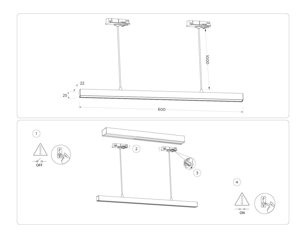 Трековый однофазный светильник Ambrella Light Track System GL6782