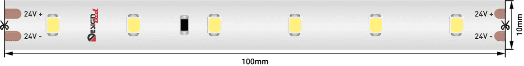Светодиодная лента Designled 24В 2835 6Вт/м 4000K 20м IP67 DSG260S-24-NW-67 021665