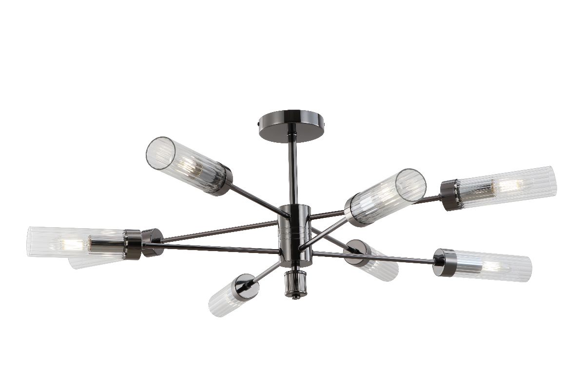 Люстра на штанге iLamp Evolution 15609-8 AN+CL