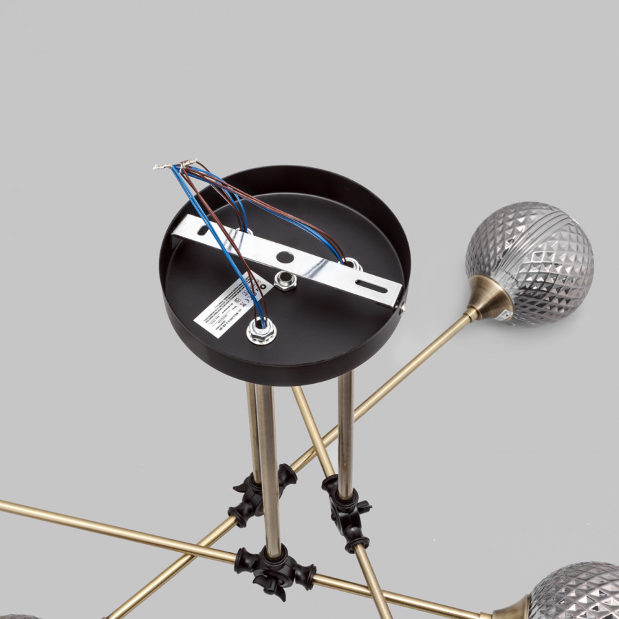 Потолочная люстра IMEX MD.5299-6-S-AB+BK
