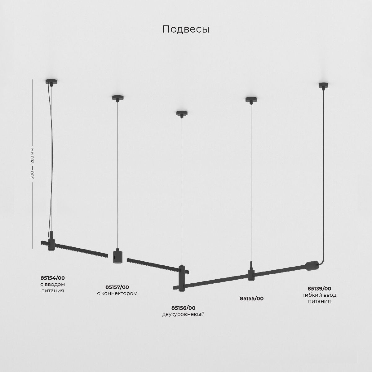 Шинопровод с тросовыми креплениями Elektrostandard Esthetic Magnetic 4690389202391 85138/00 a065428