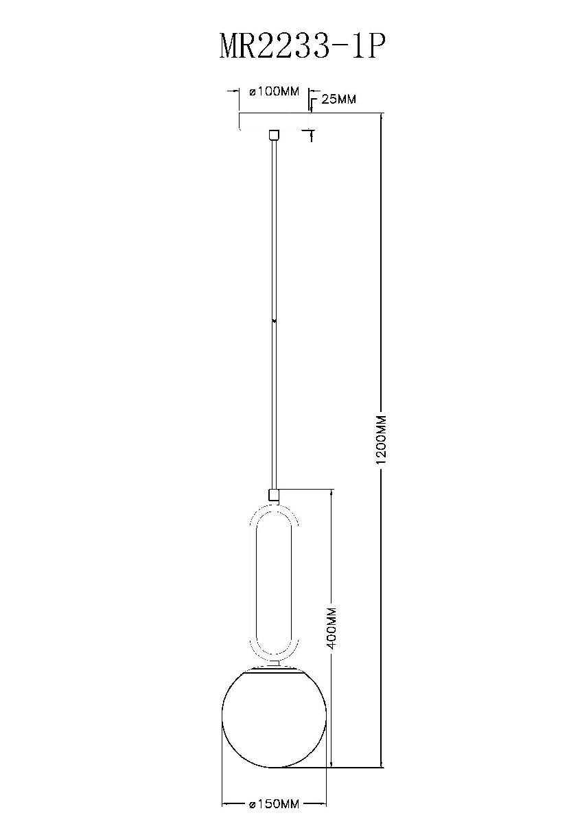 Подвесной светильник Myfar Pierre MR2233-1P
