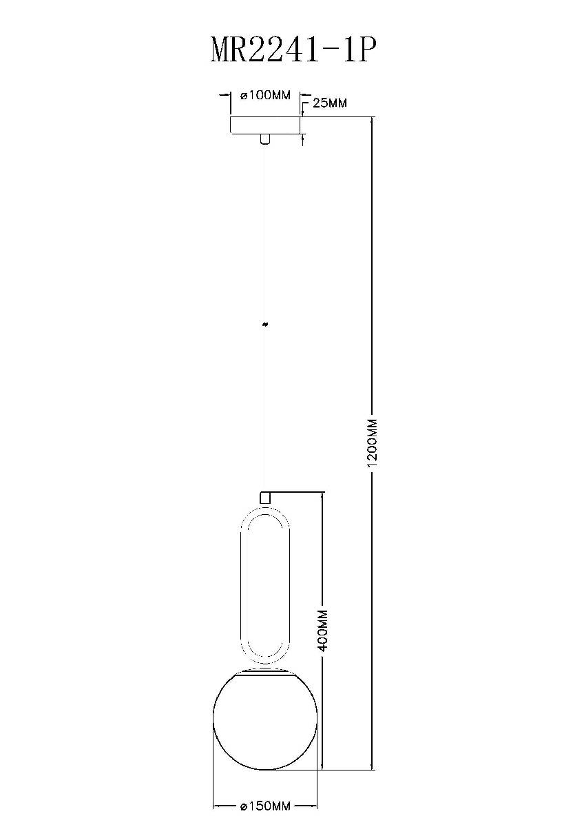Подвесной светильник Myfar Pierre MR2241-1P