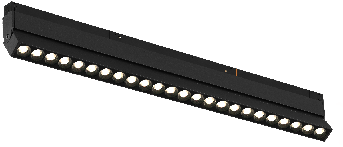 Трековый магнитный светильник iLedex Vision 4822-003-L462-24W-38DG-3000K-BK