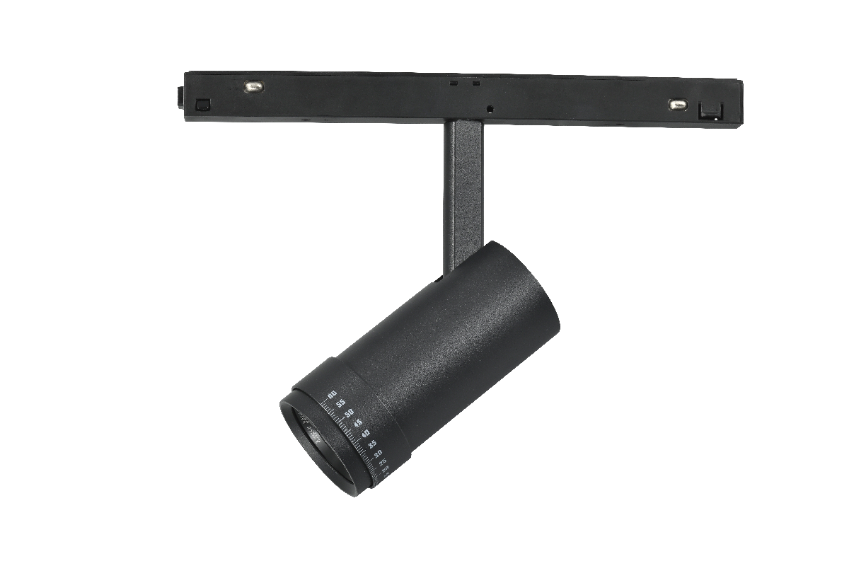 Трековый магнитный светильник iLedex Vision ZOOM 4822-020-D47-10W-10/60DG-3000K-BK