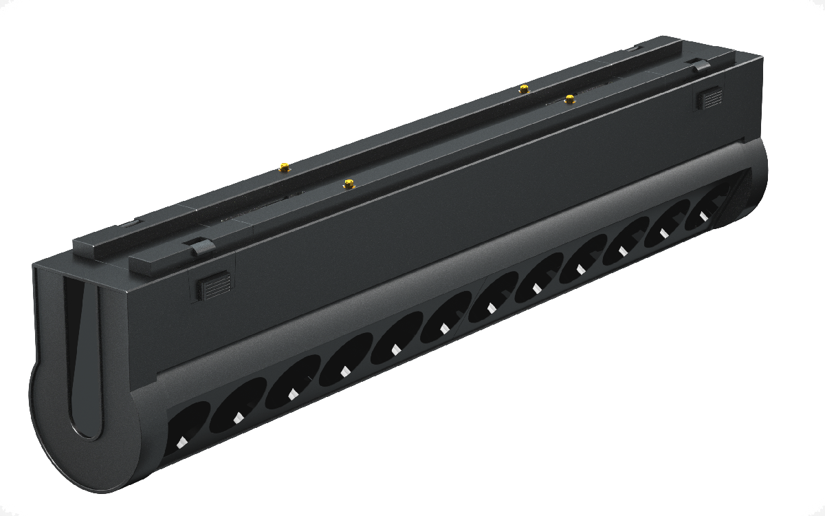 Трековый магнитный светильник iLedex Vision 4825-041-L209-12W-36DG-4000K-BK