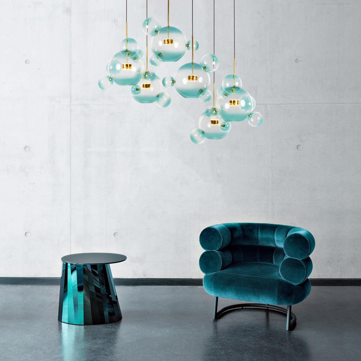 Подвесная люстра Loft IT Bolle 2027-S3 Blue