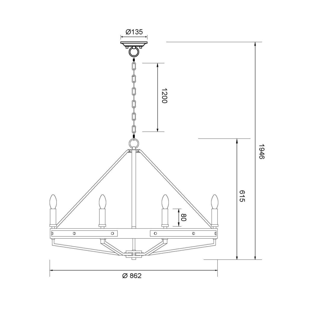 Подвесная люстра Wertmark Brenda WE586.08.103