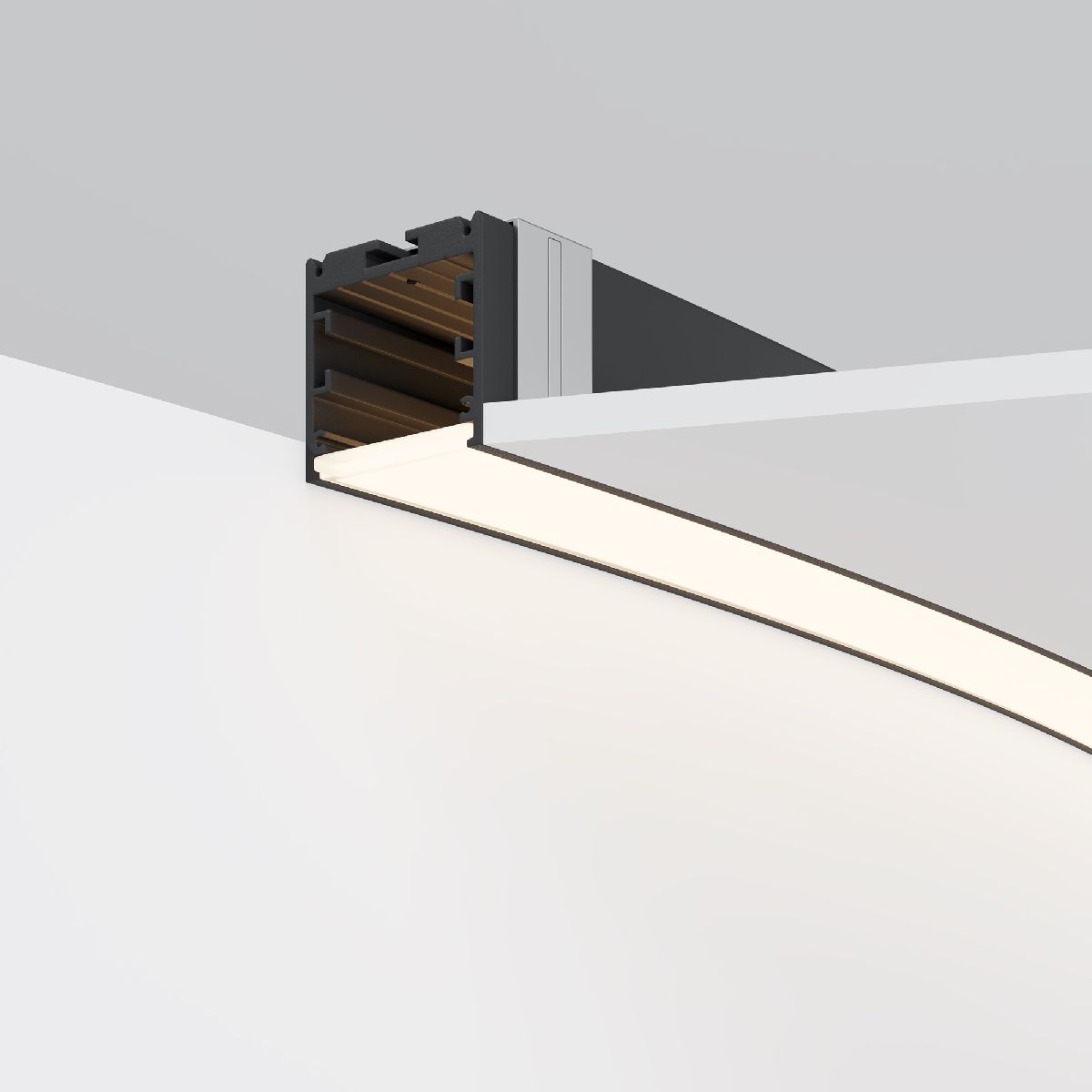 Радиусный профиль Maytoni Led strip ALM-3535R-B-D-45°-3M