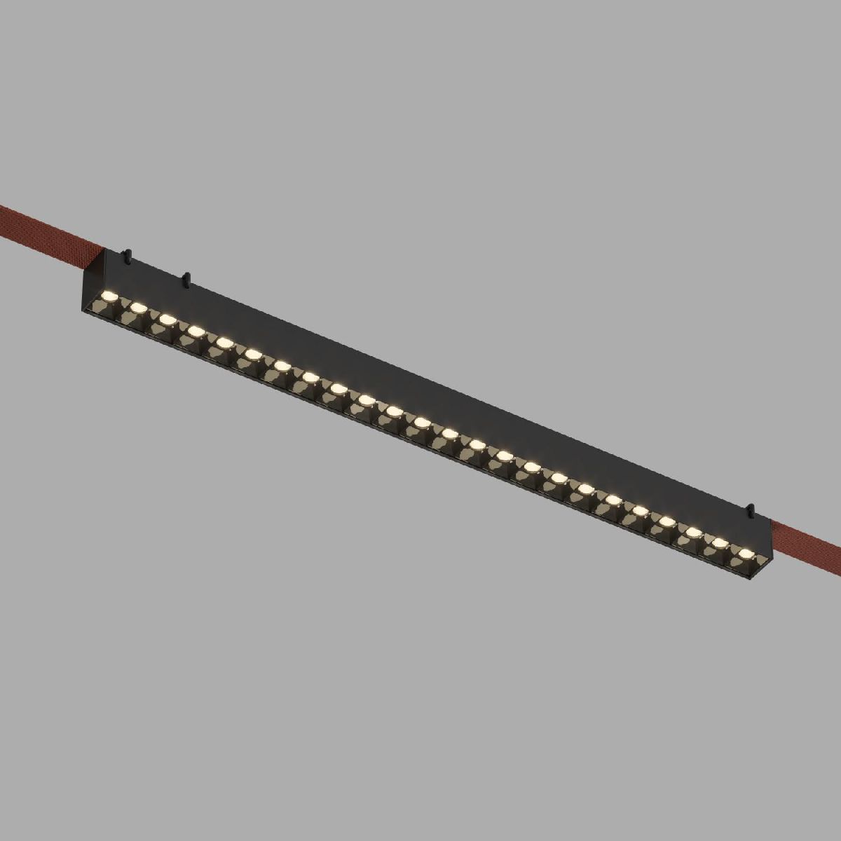 Трековый однофазный светильник Denkirs Belty Grill DK5573-BK