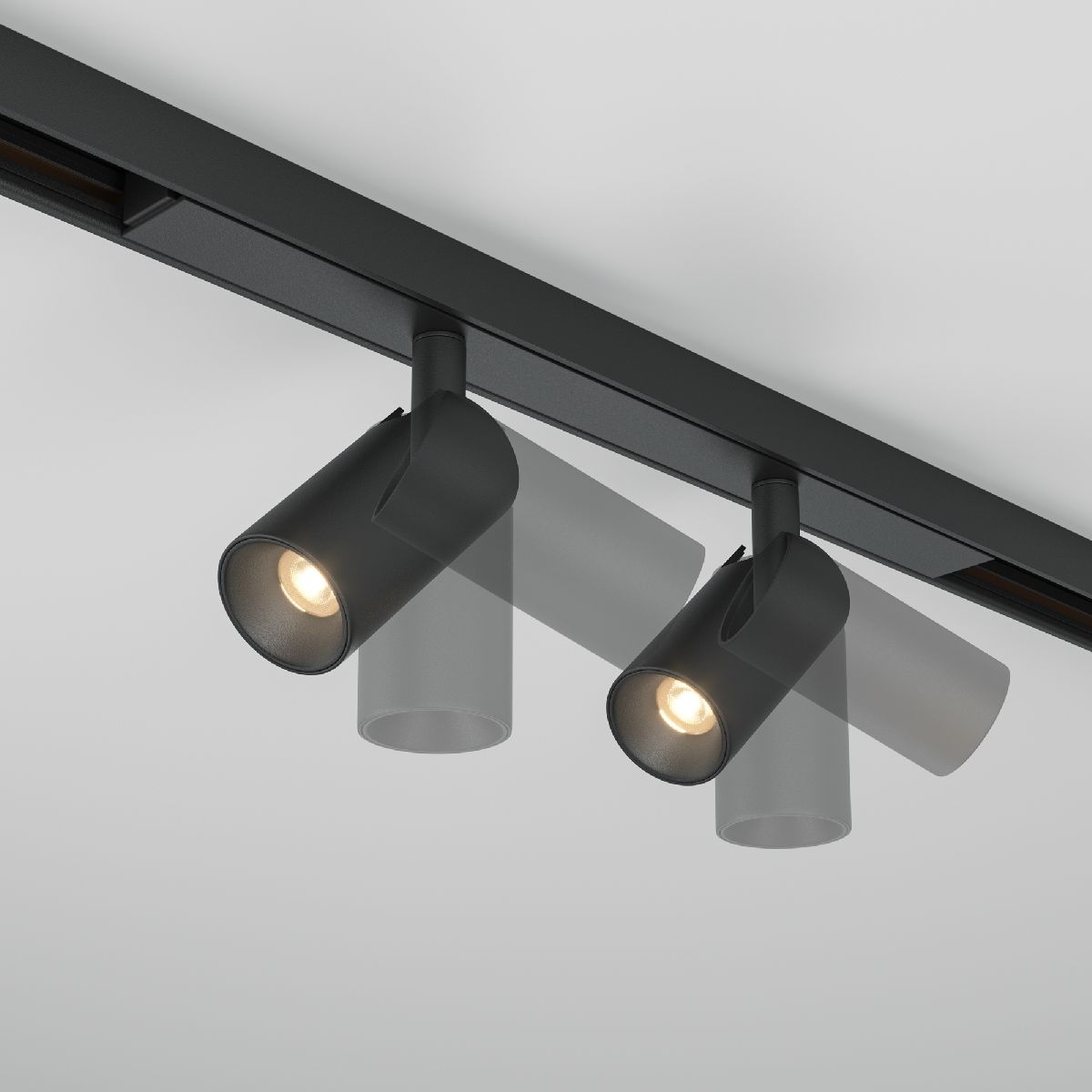 Трековый магнитный светильник Maytoni Focus Duo TR176-1-2X3WTW-M-B