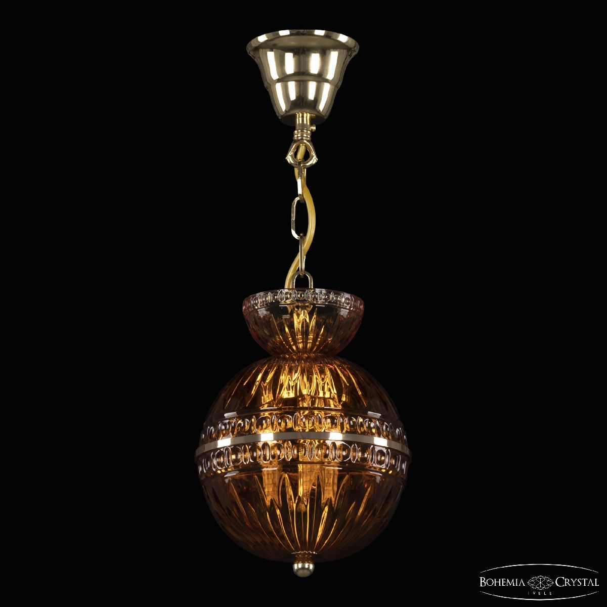 Подвесной светильник Bohemia Ivele Crystal 5480/17 G Amber/M-1G