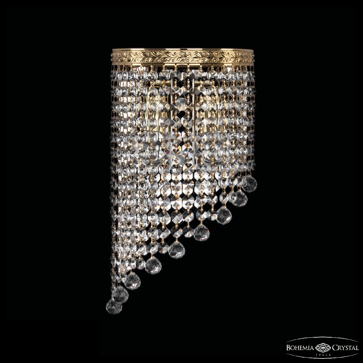 Настенный светильник Bohemia Ivele Crystal 83401BL/18IV-34 G Balls