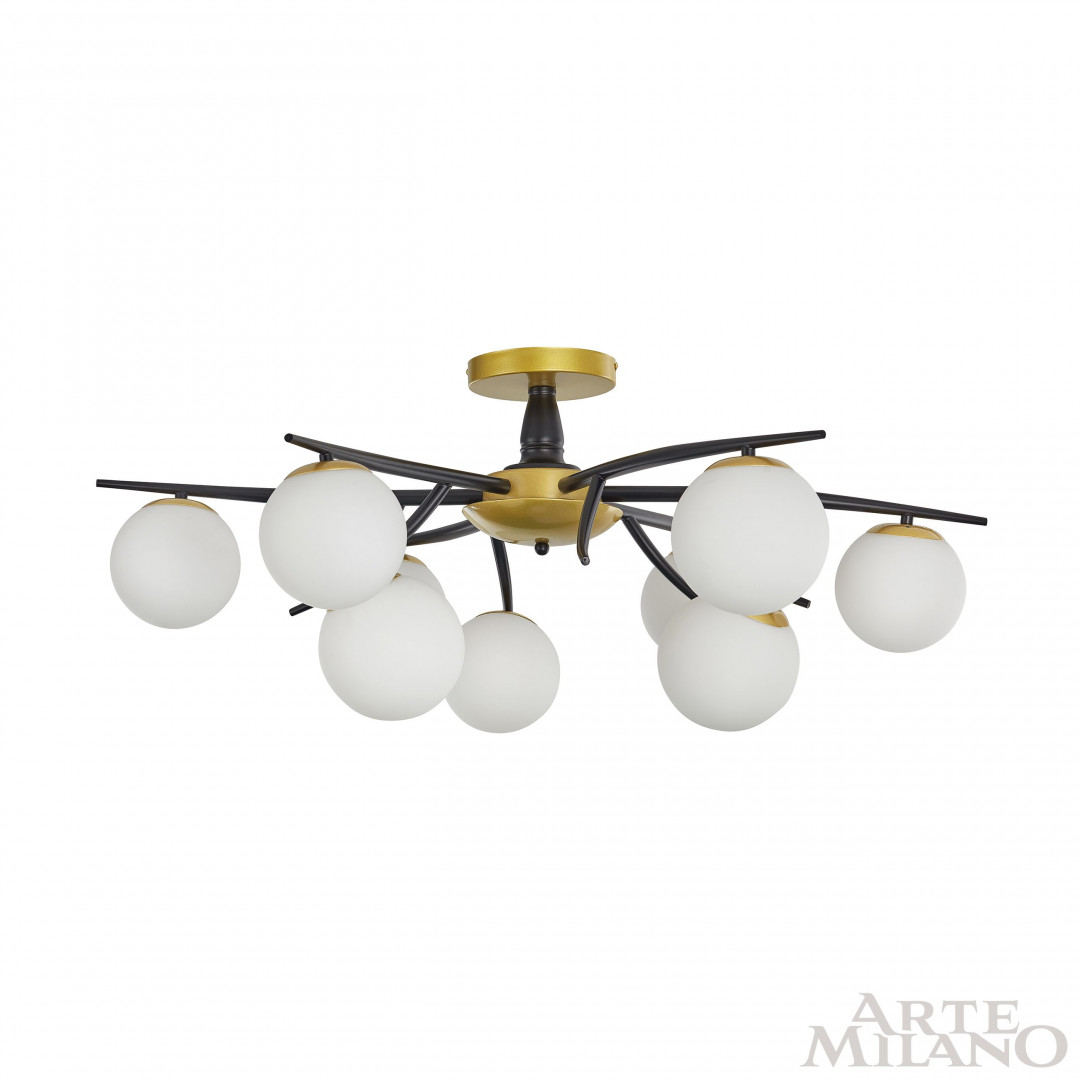 Потолочная люстра Arte Milano Neapolis 273408/9 BK/GD