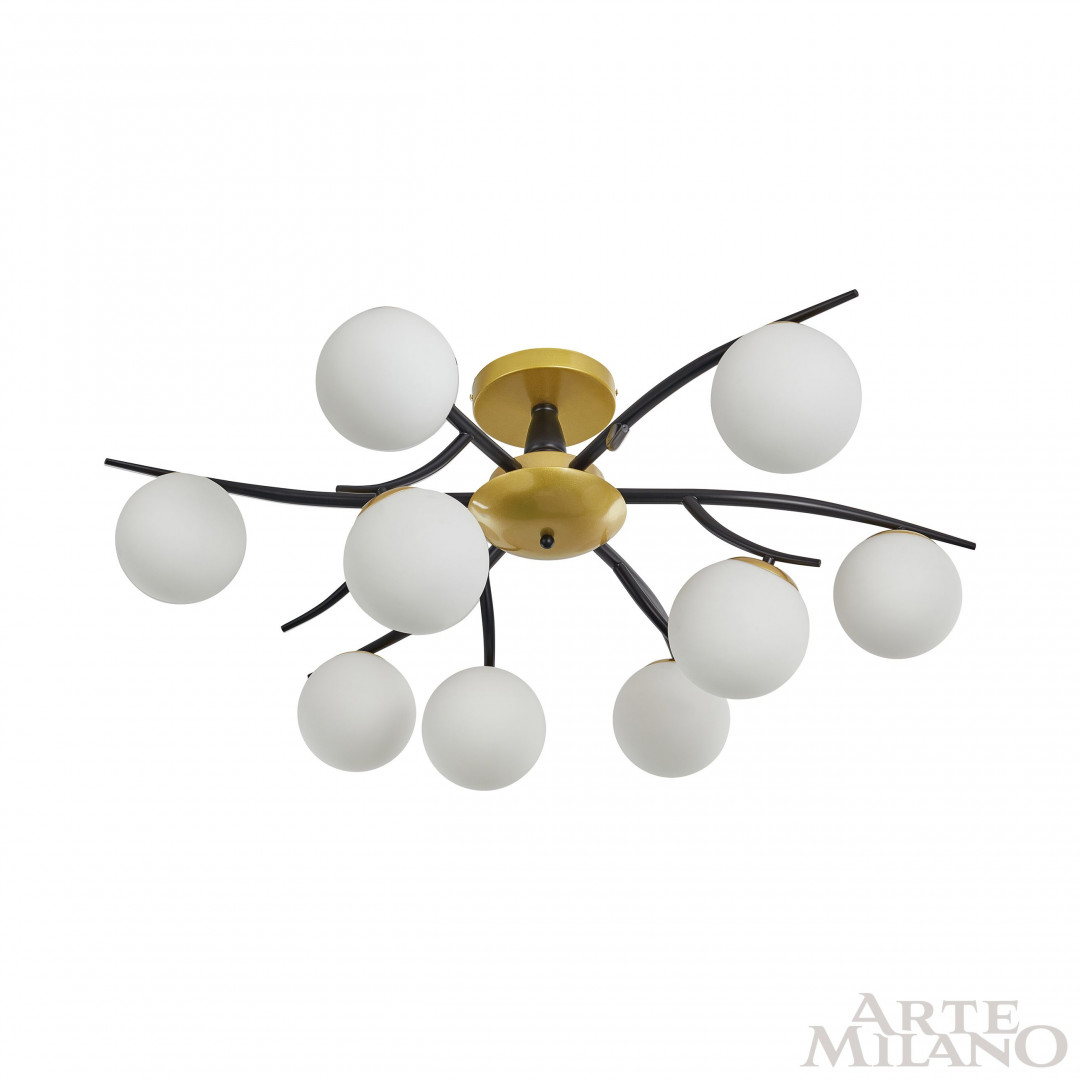 Потолочная люстра Arte Milano Neapolis 273408/9 BK/GD