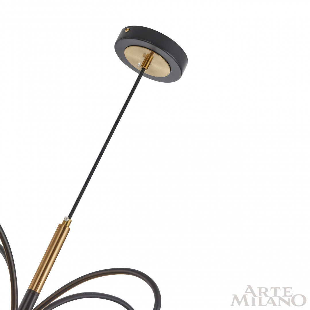 Подвесная люстра Arte Milano Neapolis 273808/4+1 BK/GD