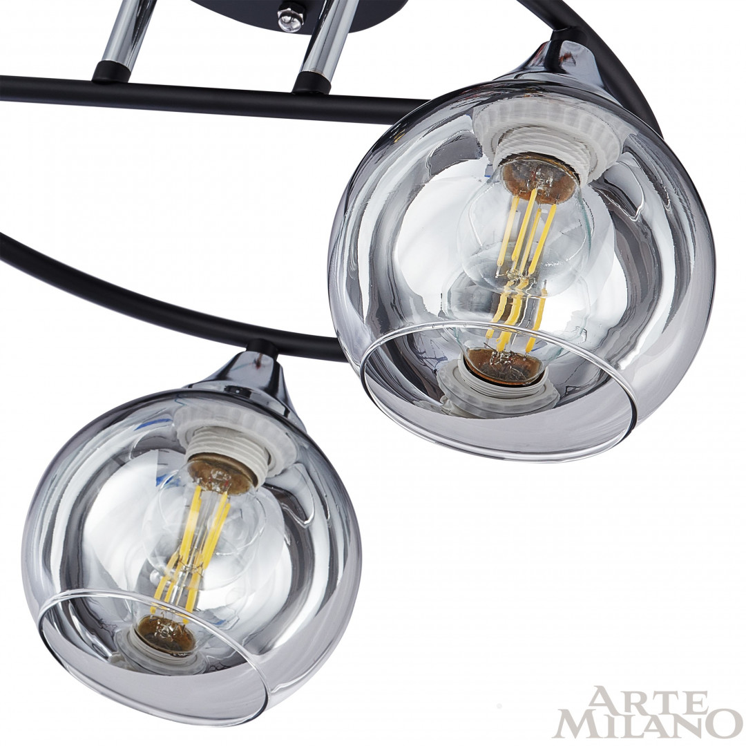 Потолочная люстра Arte Milano Amalfi 322403/3 BK+CR