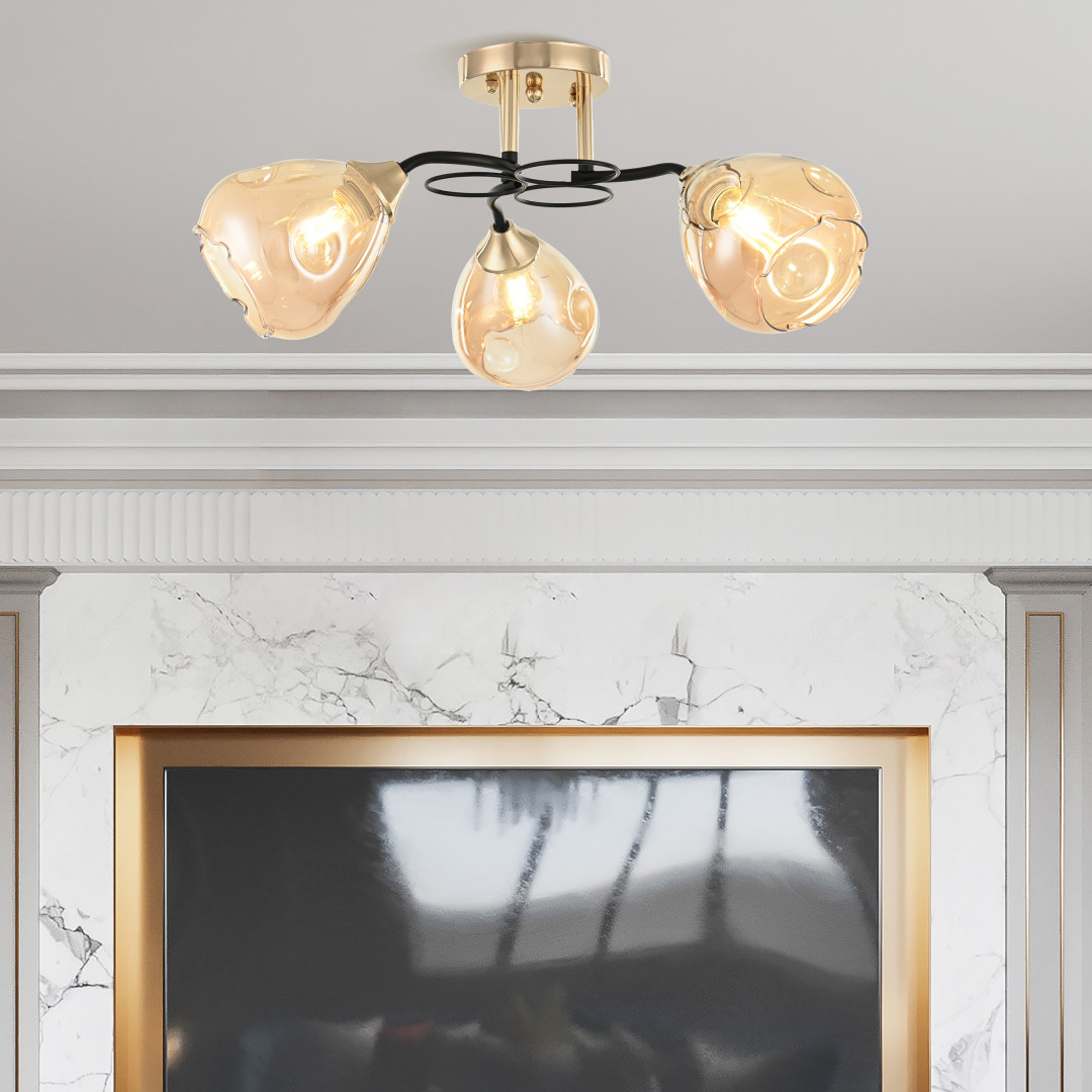 Потолочная люстра Arte Milano Amalfi 324106/3 FG+BK