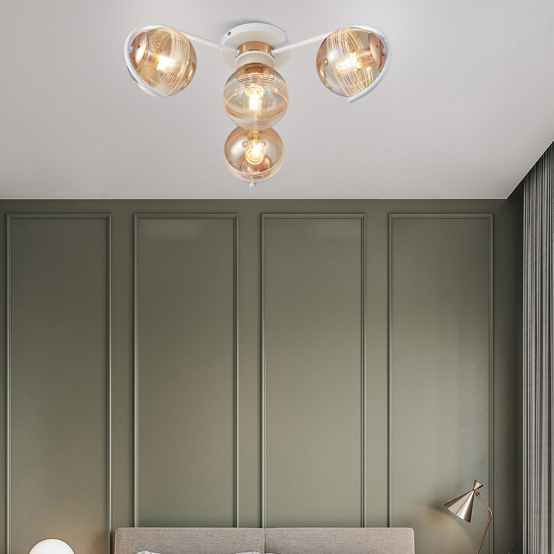 Потолочная люстра Arte Milano Amalfi 326208/3+1 WH+FG