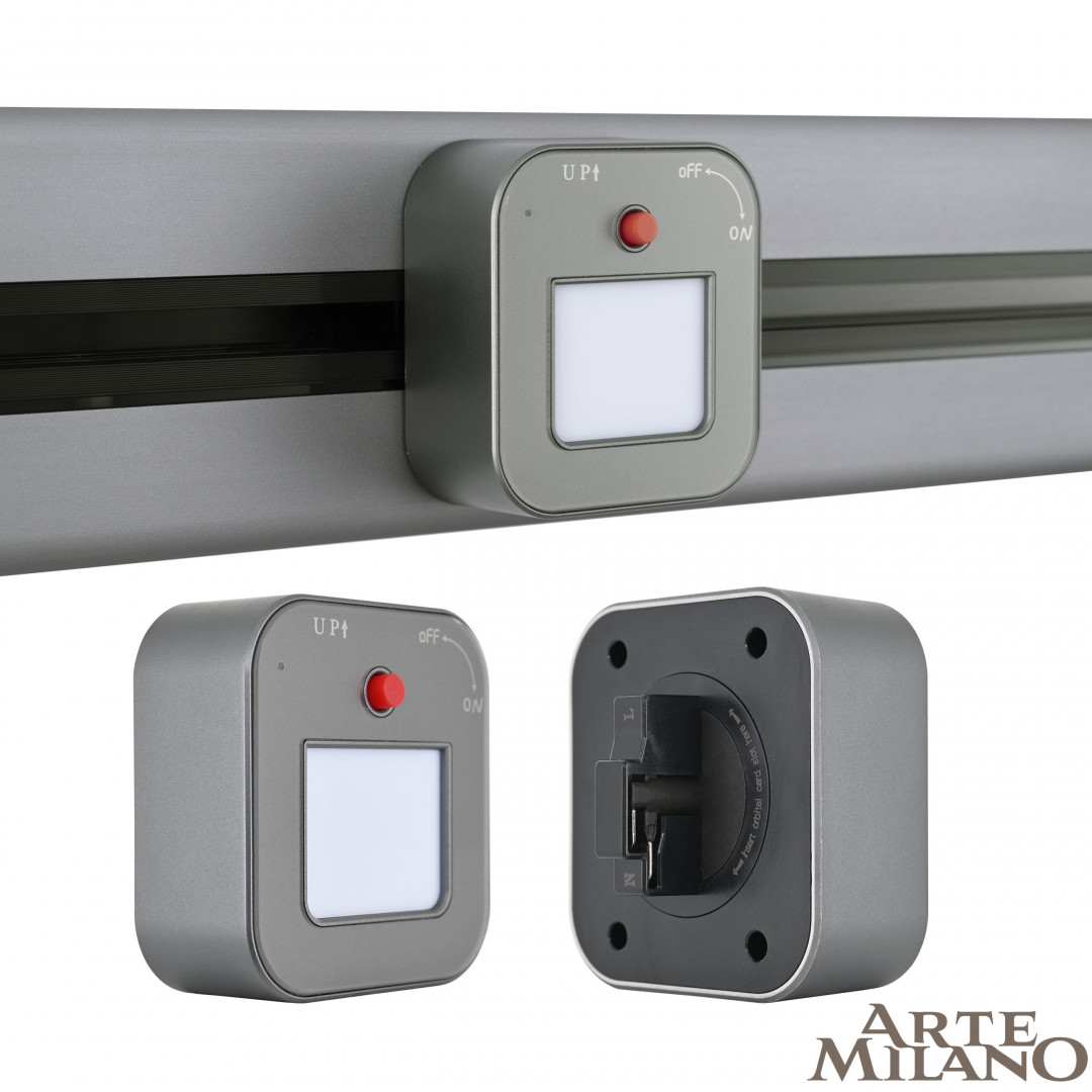 Трековая подсветка Arte Milano Am-track-sockets 380022TL/Light Grey