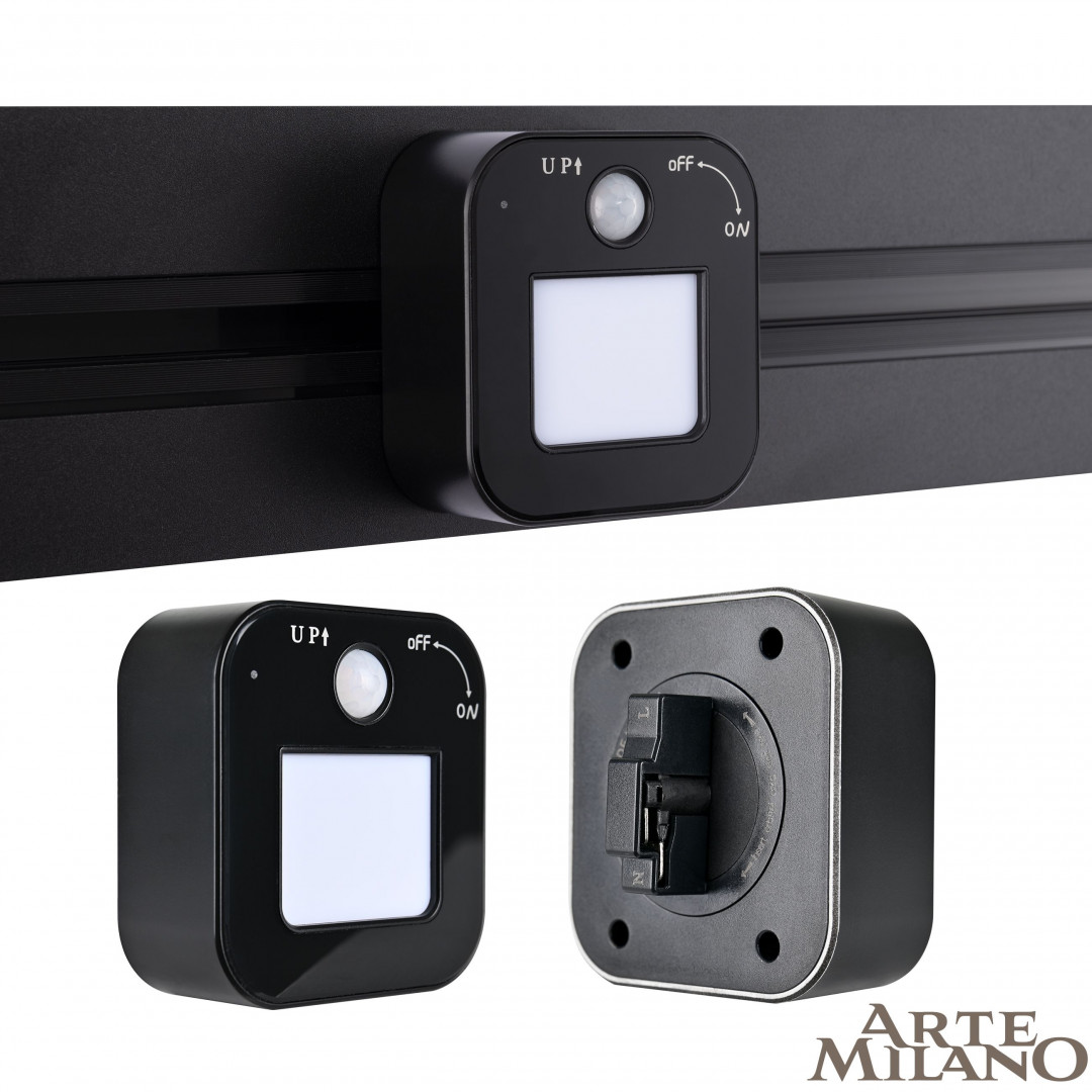 Трековая подсветка Arte Milano Am-track-sockets 380022TLS/LWS Black