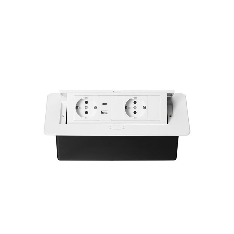 Блок розеток MX-226 (O) (2 секции, 1 USB и 1 type C) Mebax 00-00002604